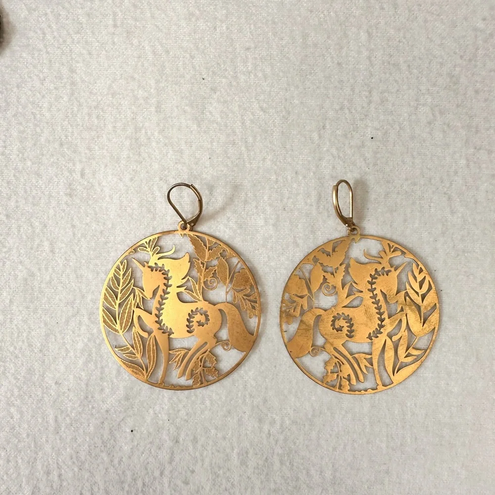 Vintage 90s Paired Earrings Fish Hook Lot of 3 Fashion Jewelry